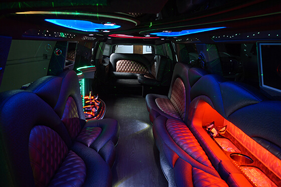 escalade limo interior